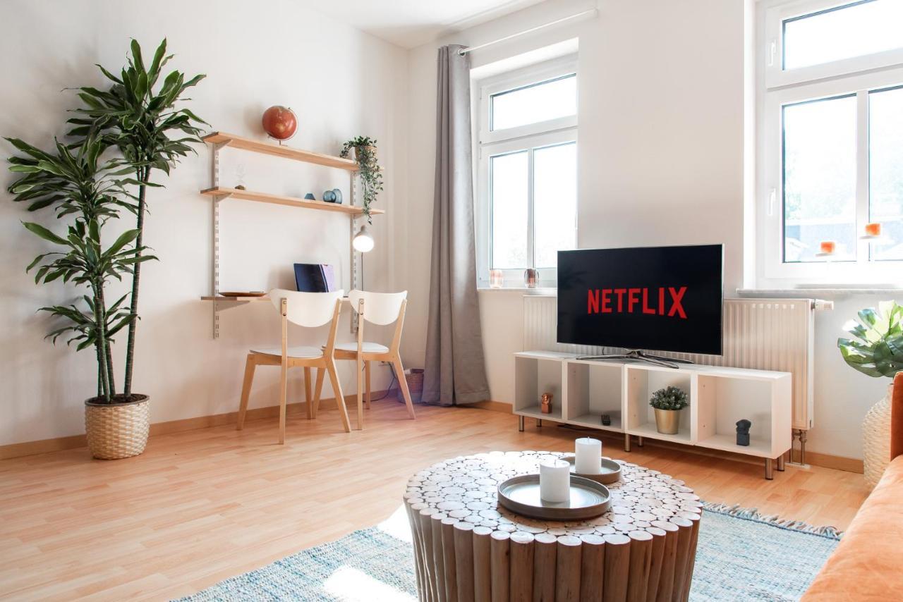 Stilvolles Apartment - Balkon, Netflix, Nespresso, Zentral, Messe Chemnitz Eksteriør billede
